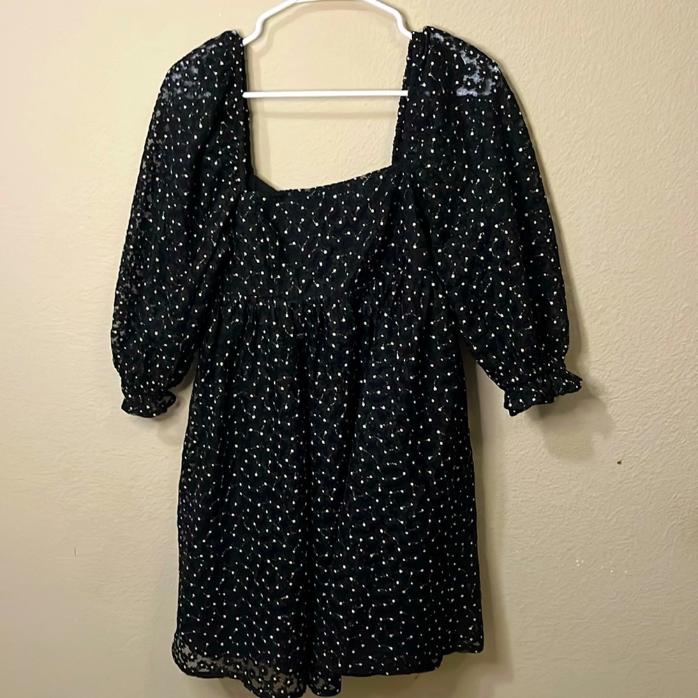 Black flower design Storia Dress